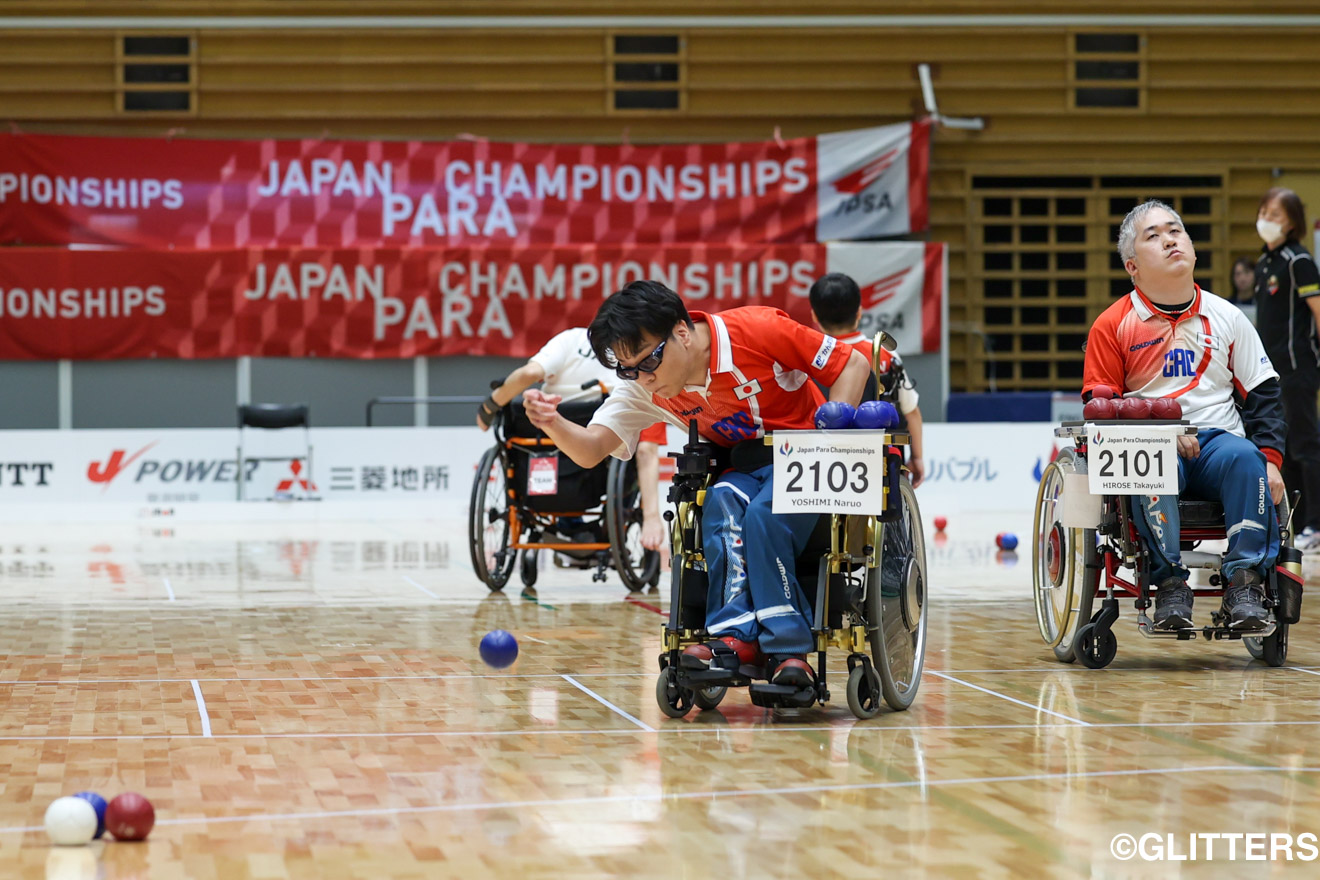 BC2のトップに挑む吉見成生 | 宿命の対決は杉村英孝が廣瀬隆喜にリベンジ|2023 ジャパンパラボッチャ競技大会 | Glitters 障害者スポーツ専門ニュースメディア