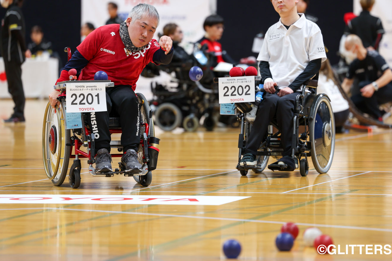 苦しい展開が続くも攻めの姿勢を見せた廣瀬隆喜 | 男子BC2は杉村英孝が6大会ぶり5度目の優勝｜TOYOTA presents 第26回日本ボッチャ選手権大会 | Glitters 障害者スポーツ専門ニュースメディア