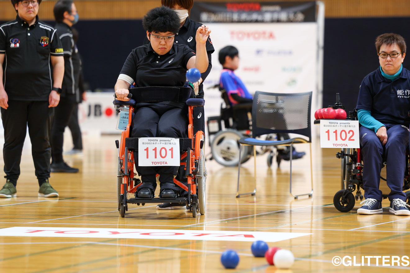 得意のロングで大会3連覇を果たした遠藤裕美 | 男子BC2は杉村英孝が6大会ぶり5度目の優勝｜TOYOTA presents 第26回日本ボッチャ選手権大会 | Glitters 障害者スポーツ専門ニュースメディア