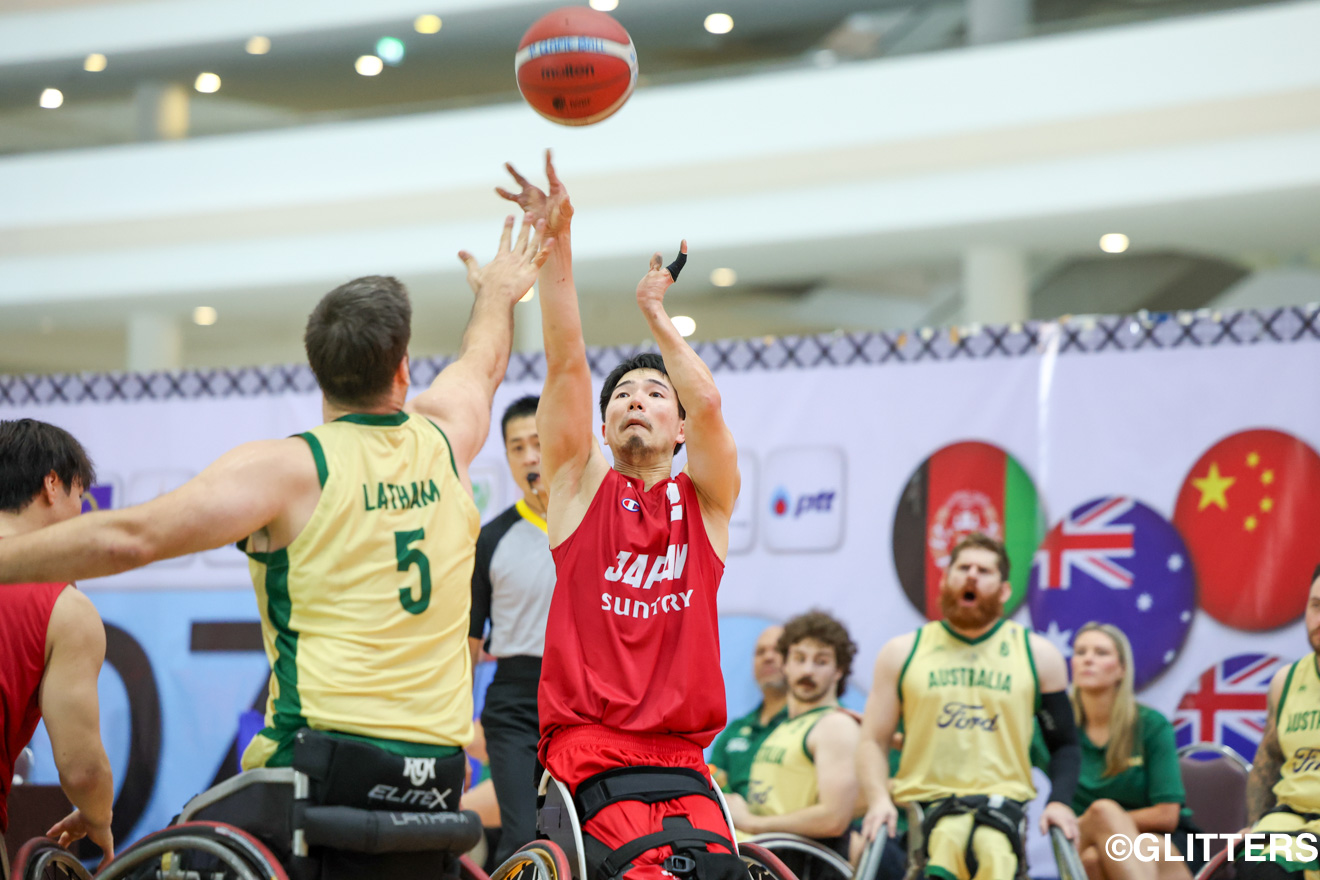 14得点10リバウンド10アシストでトリプルダブルを達成。オールスター5に輝いた鳥海連志 | 車いすバスケ男子日本代表、オーストラリアとの激闘で示した現在地｜2025 IWBFアジアオセアニアチャンピオンシップス | Glitters 障害者スポーツ専門ニュースメディア