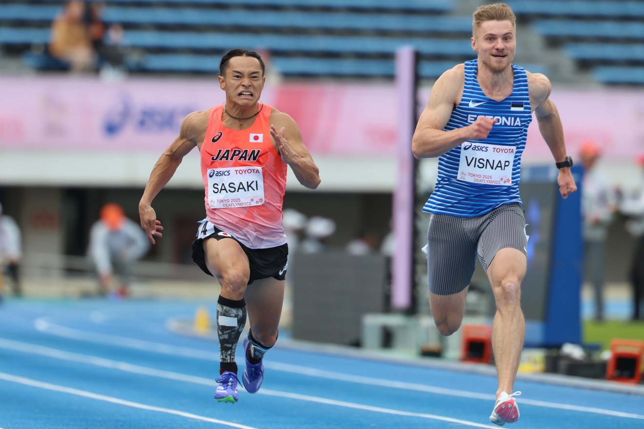 東京2025デフリンピック|陸上・男子100m、佐々木は連覇ならず悔しい銅メダル|障害者スポーツ専門情報サイト Sports News