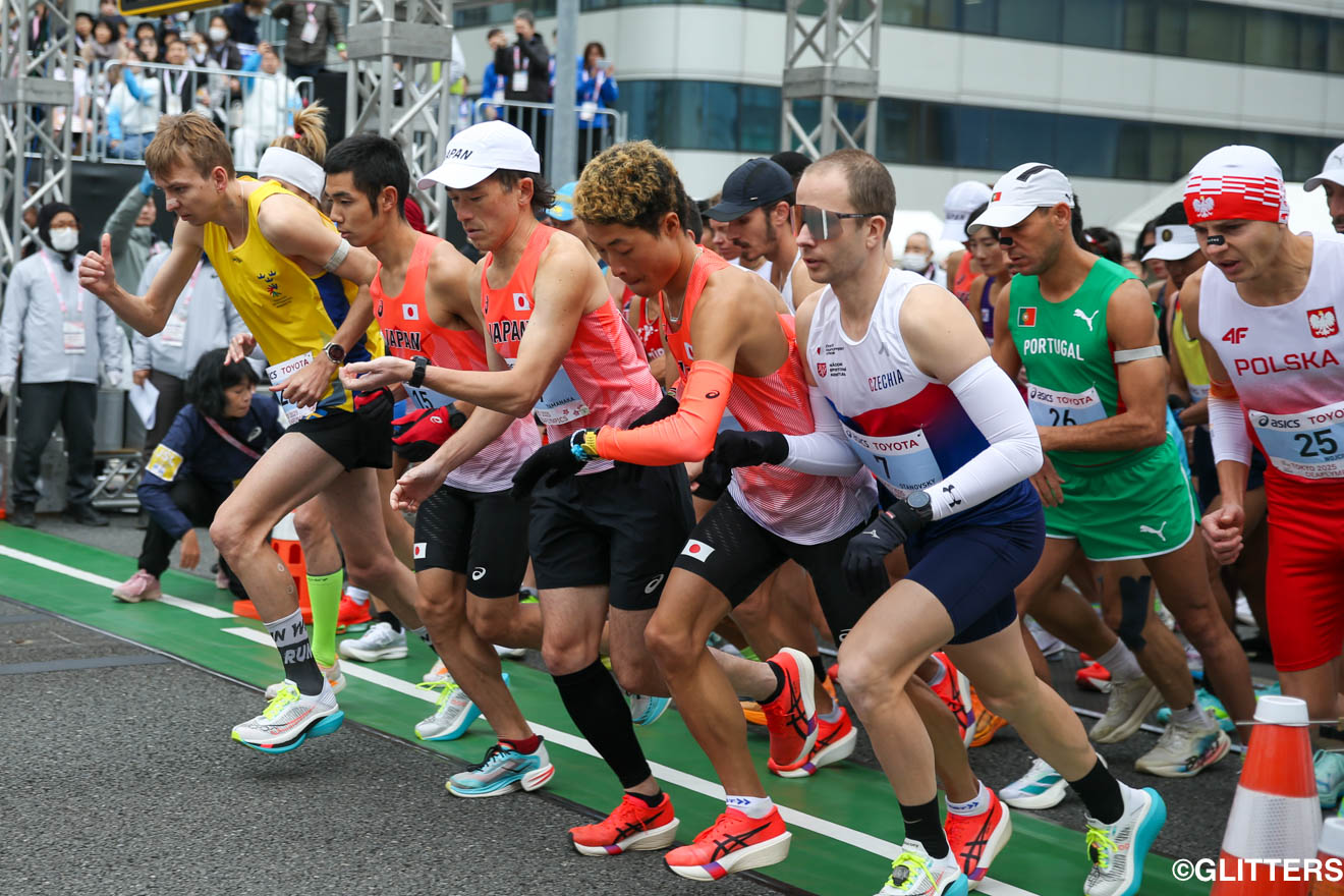 首都高に響く熱気。応援に背中を押されて、選手が一斉に走り出す | 首都高を走ったマラソンは青山拓朗が７位入賞｜東京2025デフリンピック | Glitters 障害者スポーツ専門ニュースメディア