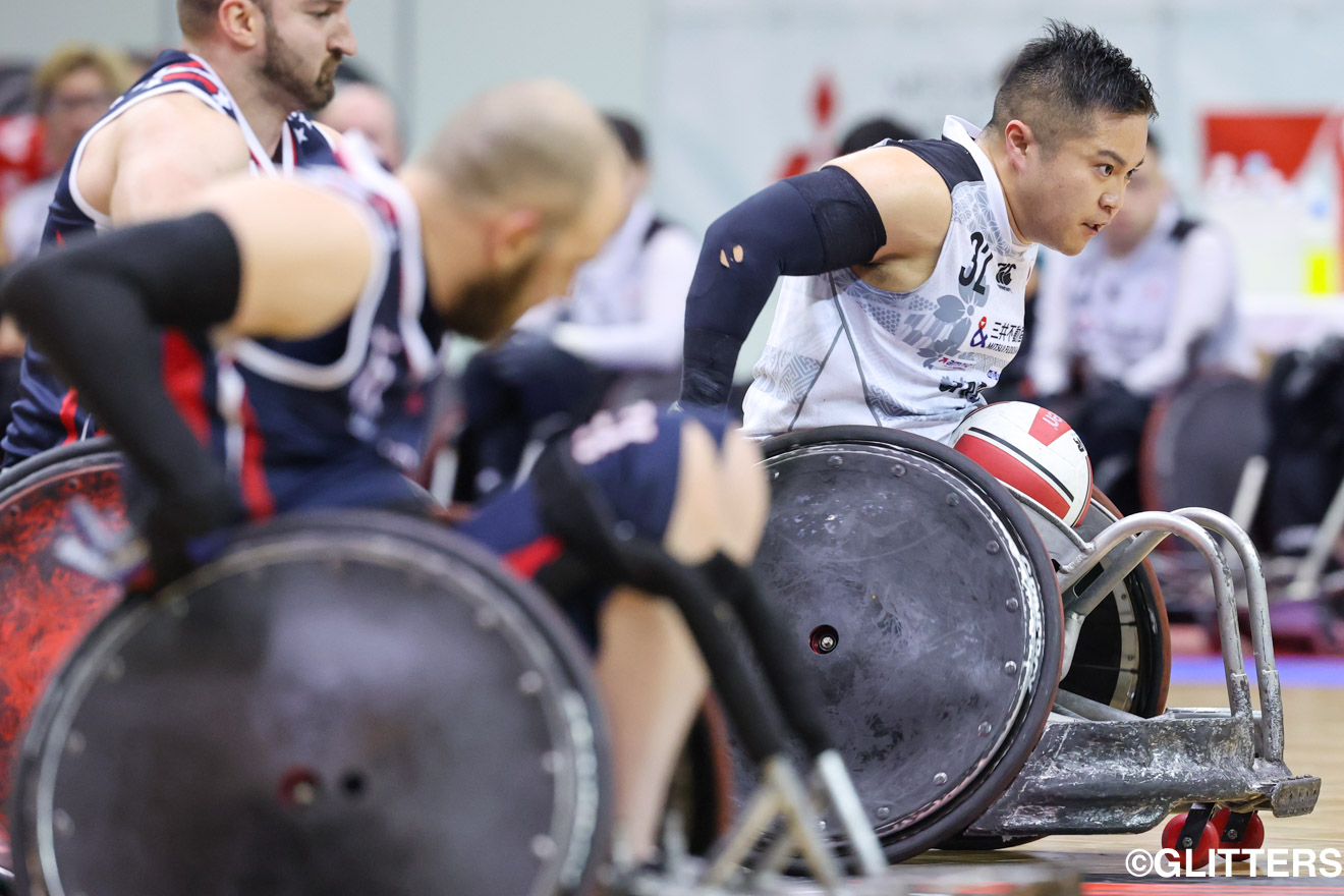 橋本勝也はさらに磨きのかかったパフォーマンスで観客を魅了した。2大会ぶりの王座奪還に向け世界選手権での活躍を誓った | 車いすラグビー日本代表　世界ランク1位の実力を見せつけ全勝優勝｜2026ジャパンパラ車いすラグビー競技大会 | Glitters 障害者スポーツ専門ニュースメディア