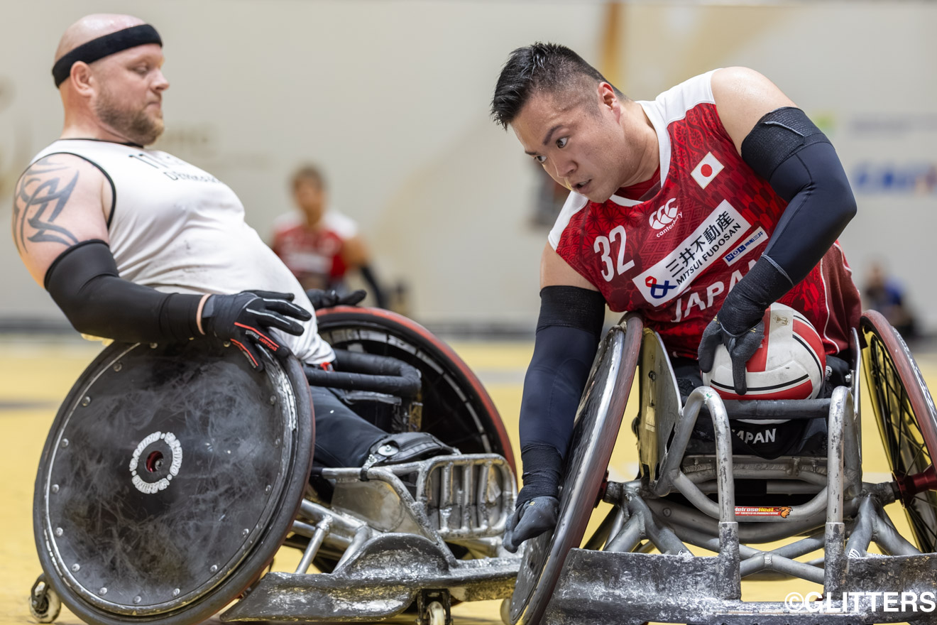 バイスキャプテンとしてチームをけん引する橋本勝也。いくつものラインナップでコートに出る橋本のパフォーマンスが勝利へのカギを握る | 車いすラグビー日本代表 予選全勝で決勝トーナメント進出|2026 WWR車いすラグビー世界選手権大会 | Glitters 障害者スポーツ専門ニュースメディア